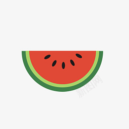 西瓜水果果实西瓜片图标