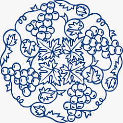 古典花纹青花瓷素材
