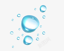 几颗晶莹剔透的水珠png免抠素材_88icon https://88icon.com 水份 水珠 几滴 蓝色