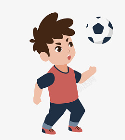 世界杯足球赛玩球小孩设计素材