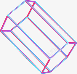 不规则3D立体图形png免抠素材_88icon https://88icon.com 不规则 3D立体图形 六边形 渐变