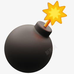 炸弹游戏游戏3d图标炸弹爆炸高清图片