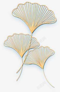 金色银杏叶素材素材