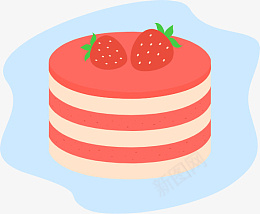 蛋糕素材矢量免扣图案装饰蛋糕图标