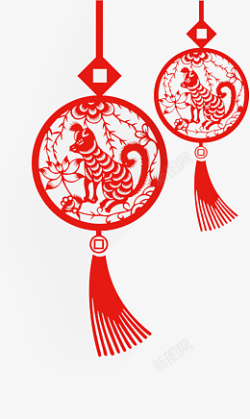 装饰用的中国风红灯笼素材