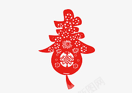 春节剪纸中国风元素png免抠素材_88icon https://88icon.com 剪纸 窗花 新年元素 红色元素 国风