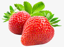 草莓水果果蔬红色素材