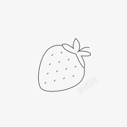 卡通草莓水果免抠图素材