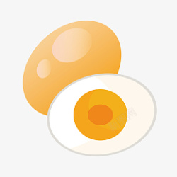 水煮蛋煮蛋白水煮蛋食物插画高清图片
