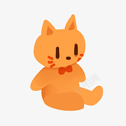 手绘风猫咪玩偶卡通橙色可爱橘猫png免抠素材_88icon https://88icon.com 猫 卡通 玩偶 娃娃