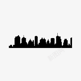 城市建筑黑色剪影png免抠素材_88icon https://88icon.com 剪影 城市 建筑 黑色