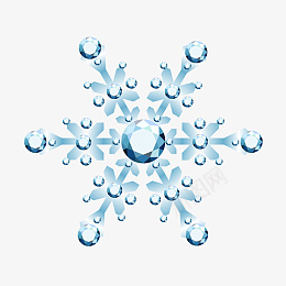 冬天雪钻石蓝色雪花png免抠素材_88icon https://88icon.com 钻石雪花 冷空气 冬天 冰钻 冰雪 寒流 寒潮 降温 雪花 冷 雪