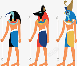 埃及人像动物头像埃及人物高清图片