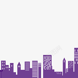 紫色的城市免抠图png免抠素材_88icon https://88icon.com 卡通图案 卡通插画 城市插画 城市楼盘 高楼大厦 免抠图 建筑物 房子