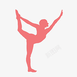 红色的健身舞蹈剪影翘png免抠素材_88icon https://88icon.com 街舞人物矢量 时尚文化 时尚设计 健美操 矢量图 芭蕾舞 剪影 矢量 红色 跳舞 人