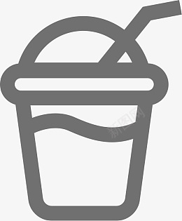 灰色服务器灰色奶茶杯图标图标