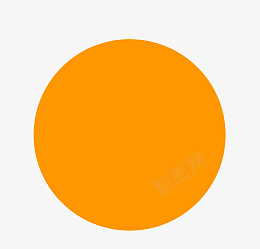 圆形太阳镜黄色圆形元素图标