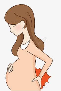 孕妇腰疼保养素材