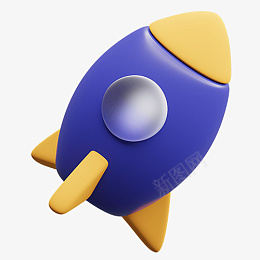 游戏3d图标火箭png免抠素材_88icon https://88icon.com 游戏 3d 图标 火箭