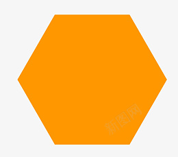 黄色六边形元素图标