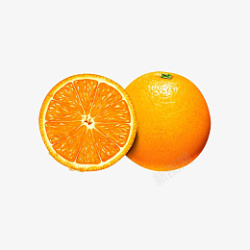 水果橙子果粒橙美食素材
