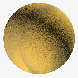 立体素材金黄色的球体图标