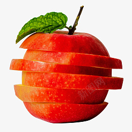 切片堆砌的苹果psd免抠素材_88icon https://88icon.com 水果 苹果 食物 水果拼盘 水果造型
