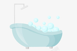 卫浴产品卫浴洁具洗澡盆插画高清图片