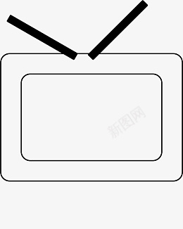 斜线元素电视机图标元素图标