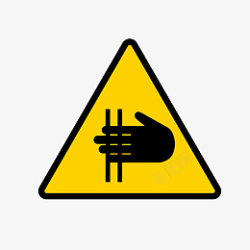 三角形安全警示标识牌设计素材