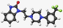 氟班斯林染料药物化学物质结构模型素材