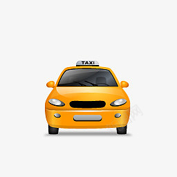 TaxiFrontYellowIconpng免抠素材_88icon https://88icon.com taxi front yellow