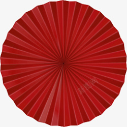 红色的折扇子素材