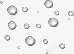 透明水滴雨滴素材素材