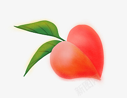 甜甜的水蜜桃png免抠素材_88icon https://88icon.com 水蜜桃 甜甜的 水果 桃子