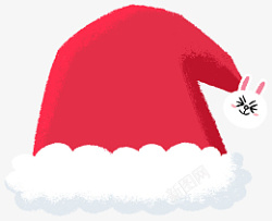 圣诞节卡通帽子小装饰元素素材