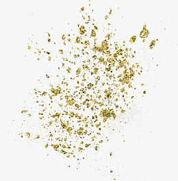金色喷墨颗粒png免抠素材_88icon https://88icon.com 金色 喷墨 颗粒 分散