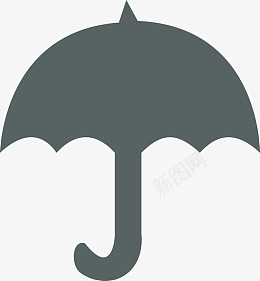 灰色雨伞png免抠素材_88icon https://88icon.com 雨伞 灰色 剪影 免扣