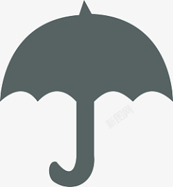 灰色雨伞素材