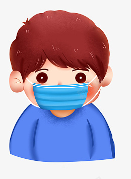 戴口罩的小男孩卡通png免抠素材_88icon https://88icon.com 口罩 小男孩 疫情 防控