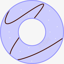 紫色甜甜圈甜品png免抠素材_88icon https://88icon.com 紫色 甜品 可爱 卡通