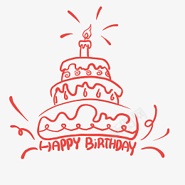 红色生日蛋糕图案PNGPNGpng免抠素材_88icon https://88icon.com 可爱甜美 生日蛋糕 下午茶 清新 点心 烘培 甜品 糕点 蛋糕