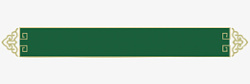 国潮绿色边框素材