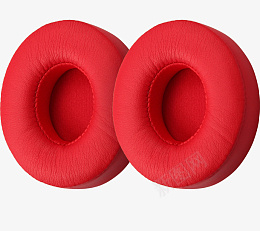 红色的耳机罩png免抠素材_88icon https://88icon.com 耳机罩 红色耳机罩 两个耳机罩 头戴式耳机