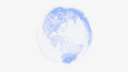 粒子地球蓝色地球地球粒子素材