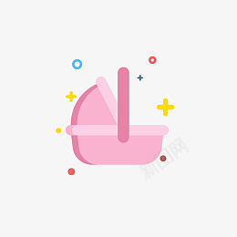 简约婴儿母婴用品摇篮png免抠素材_88icon https://88icon.com 简约卡通图标插画 婴儿摇篮 婴儿用品 母婴用品 摇篮