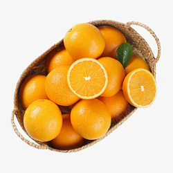 一篮橙色的橙子素材