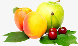 新鲜水果桃子苹果樱桃免抠素材png素材