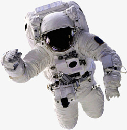 宇航员招手太空服素材