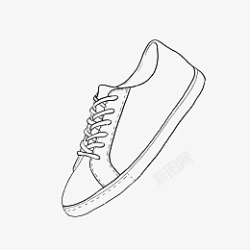 创意卡通白色鞋子素材图障素材